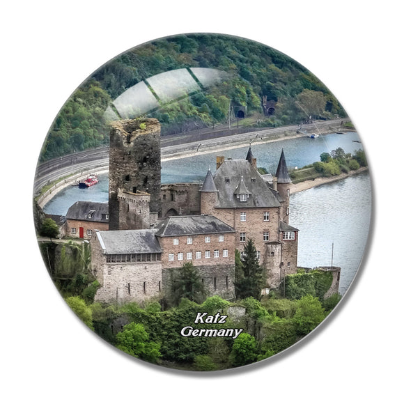 Germany Castle Katz 3D Fridge Magnet Crystal Glass