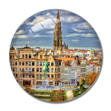 Belgium Brussels 3D Fridge Magnet Crystal Glass