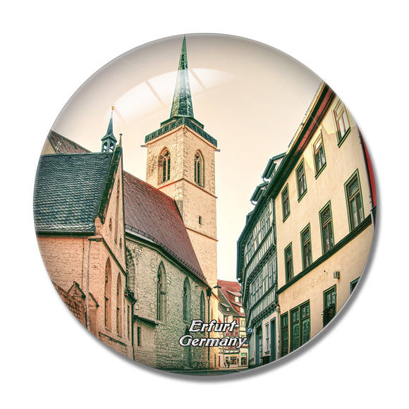 Germany Thuringia Erfurt 3D Fridge Magnet Crystal Glass