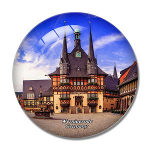 Germany Wernigerode 3D Fridge Magnet Crystal Glass