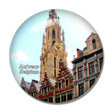 Belgium Cathedral of Our Lady Antwerp 3D Fridge Magnet Crystal Glass