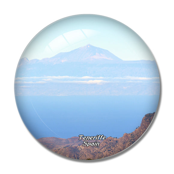 Spain Canary Islands Teneriffe 3D Fridge Magnet Crystal Glass