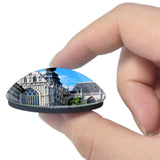 Belgium Grand Place Mons 3D Fridge Magnet Crystal Glass