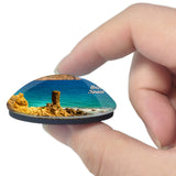 Spain Ibiza Cliffs 3D Fridge Magnet Crystal Glass