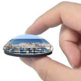 Spain La Caleta Beach 3D Fridge Magnet Crystal Glass