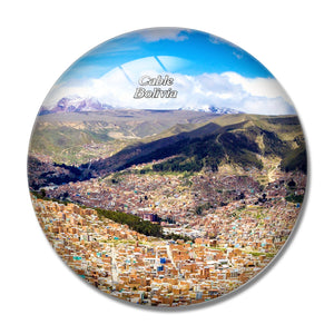 Cable Bolivia 3D Fridge Magnet Crystal Glass