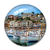 Spain Mallorca Soller Port 3D Fridge Magnet Crystal Glass