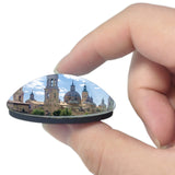 Spain Zaragoza Cathedral 3D Fridge Magnet Crystal Glass