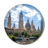 Spain Zaragoza Cathedral 3D Fridge Magnet Crystal Glass