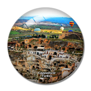 Turkey Baloon Cappadocia Cave 3D Fridge Magnet Crystal Glass