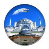 Turkey Cami Minaret Dome Islam Istanbul 3D Fridge Magnet Crystal Glass