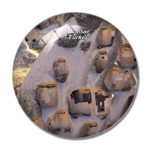 Turkey Cappadocia Uchisar Museum 3D Fridge Magnet Crystal Glass