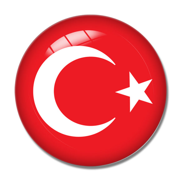 Turkey Flag 3D Fridge Magnet Crystal Glass