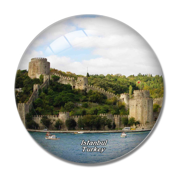 Turkey Istanbul Castle 3D Fridge Magnet Crystal Glass