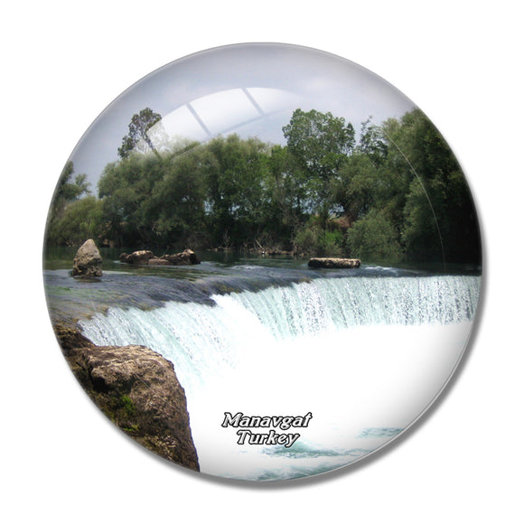 Turkey Manavgat Waterfall 3D Fridge Magnet Crystal Glass