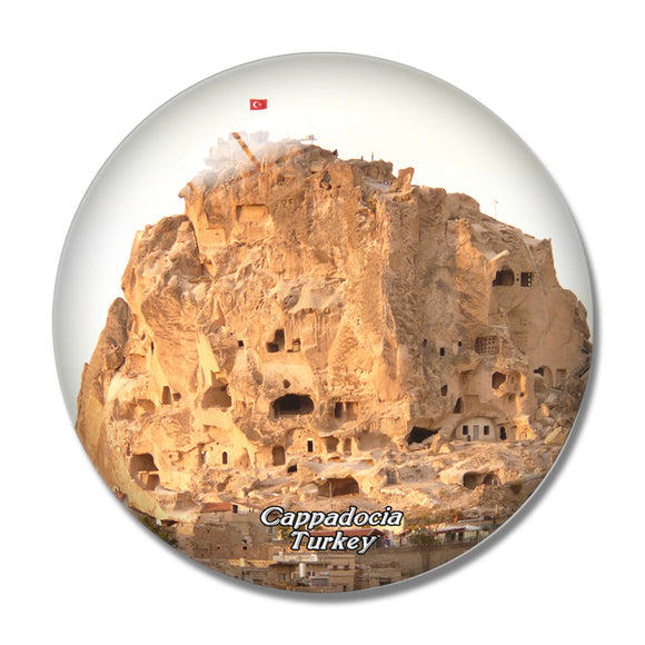 Turkey Uchisar Cappadocia 3D Fridge Magnet Crystal Glass