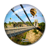 UK England Balloon Clifton Suspension Bridge Bristol 3D Fridge Magnet Crystal Glass