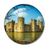 UK England Bodiam Castle East Sussex 3D Fridge Magnet Crystal Glass