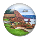 UK England Coast Reefs Devon 3D Fridge Magnet Crystal Glass