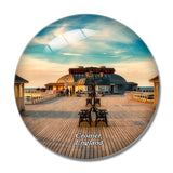 UK England Cromer Pier 3D Fridge Magnet Crystal Glass