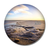 UK England Dorset Bay Sunset Coast 3D Fridge Magnet Crystal Glass