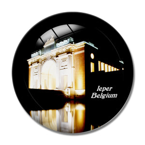 Belgium Menin Gate Memorial Ieper 3D Fridge Magnet Crystal Glass