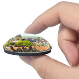 UK England Oxford 3D Fridge Magnet Crystal Glass