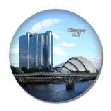 UK England Secc Glasgow 3D Fridge Magnet Crystal Glass