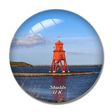 UK England South Shields Lighthouse 3D Fridge Magnet Crystal Glass