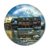UK England Swan Wroxham 3D Fridge Magnet Crystal Glass