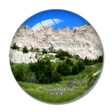 USA America Badland National Park South Dakota 3D Fridge Magnet Crystal Glass