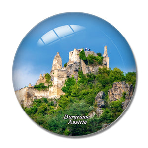 Austria Burgruine 3D Fridge Magnet Crystal Glass