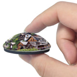 Austria Hallstatt House 3D Fridge Magnet Crystal Glass