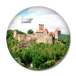 Austria Hardegg Castle 3D Fridge Magnet Crystal Glass