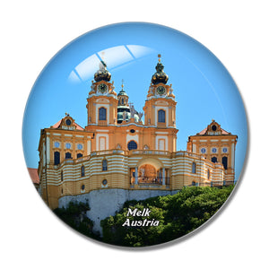 Austria Pin Melk Wachau 3D Fridge Magnet Crystal Glass