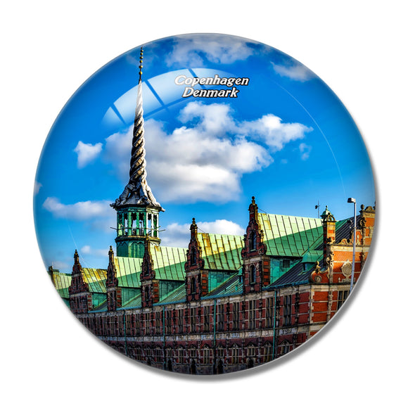 Denmark Copenhagen Cathedral 3D Fridge Magnet Crystal Glass