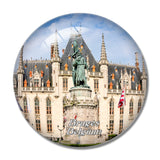 Belgium The Markt Bruges 3D Fridge Magnet Crystal Glass