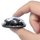 Denmark Gefion Fountain Copenhagen 3D Fridge Magnet Crystal Glass