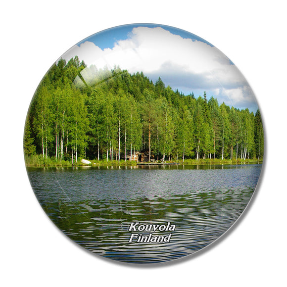 Finland Repovesi National Park Kouvola 3D Fridge Magnet Crystal Glass