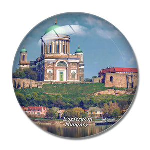 Hungary Esztergom Basilica Danube 3D Fridge Magnet Crystal Glass