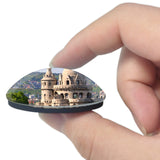 Hungary Fishermen's Bastion Budapest 3D Fridge Magnet Crystal Glass