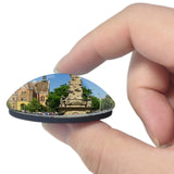 Hungary Kecskemet 3D Fridge Magnet Crystal Glass