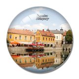 Hungary Tapolca 3D Fridge Magnet Crystal Glass