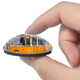 Hungary Tram Transport Budapest 3D Fridge Magnet Crystal Glass