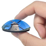 Hungary Windmill 3D Fridge Magnet Crystal Glass