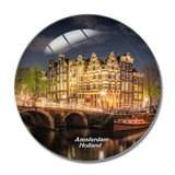 Netherlands Holland Amsterdam Bridge 3D Fridge Magnet Crystal Glass