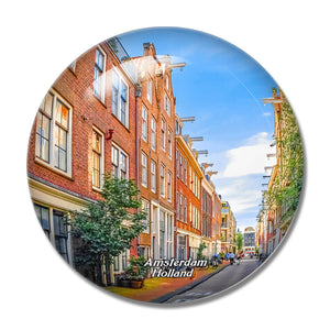 Netherlands Holland Amsterdam Jordaan Street 3D Fridge Magnet Crystal Glass