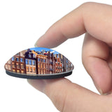 Netherlands Holland Amsterdam Street House 3D Fridge Magnet Crystal Glass