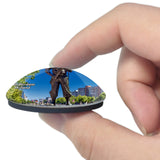 Netherlands Holland Rotterdam Memorial Marine 3D Fridge Magnet Crystal Glass