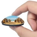 Portugal Beach Stone Algarve 3D Fridge Magnet Crystal Glass